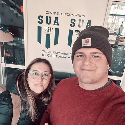 Adrien, étudiant en BTS Tourisme et joueur au SUA Agen