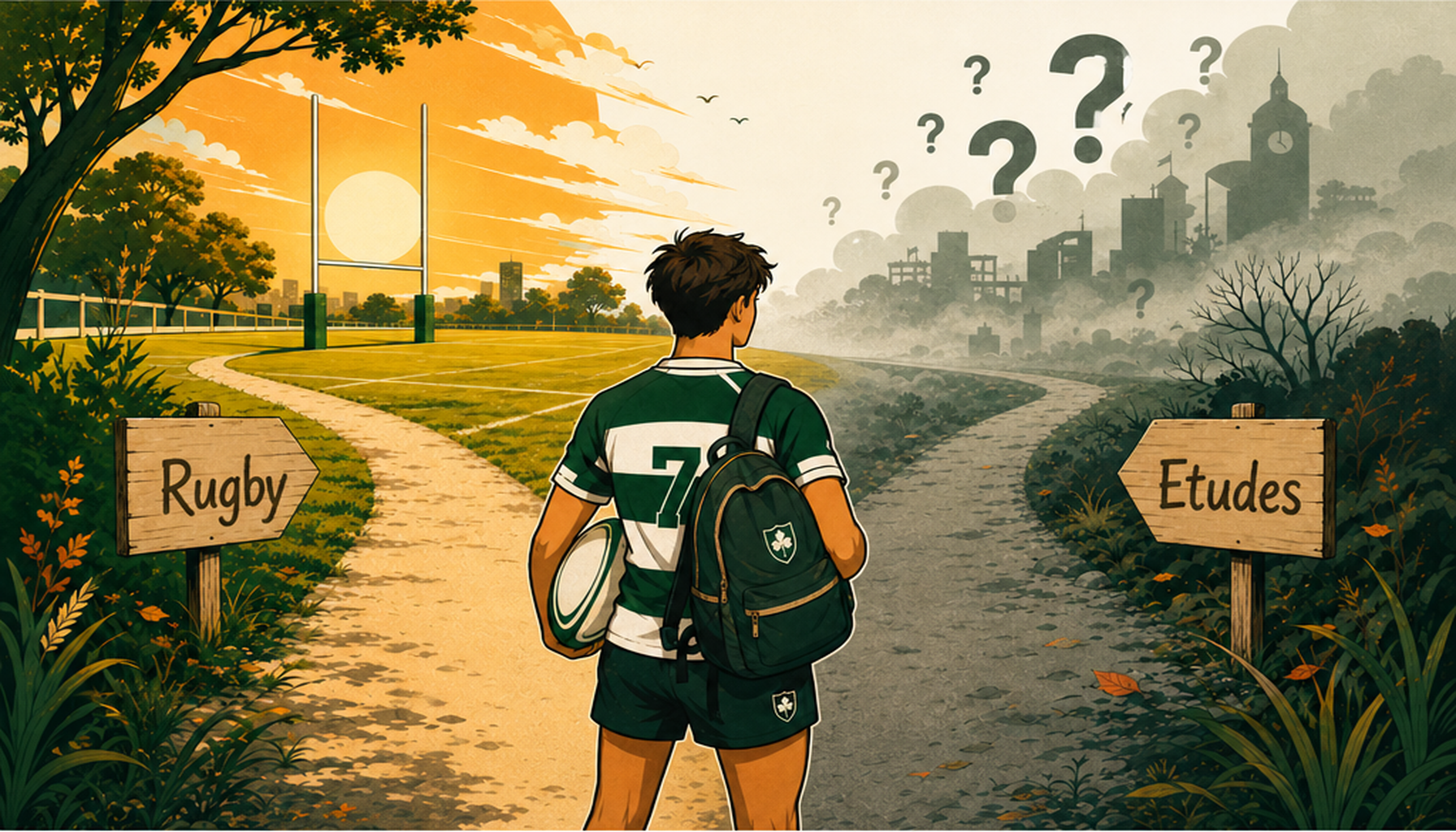 Bilan d'orientation rugby — un jeune face aux choix de son avenir post-rugby